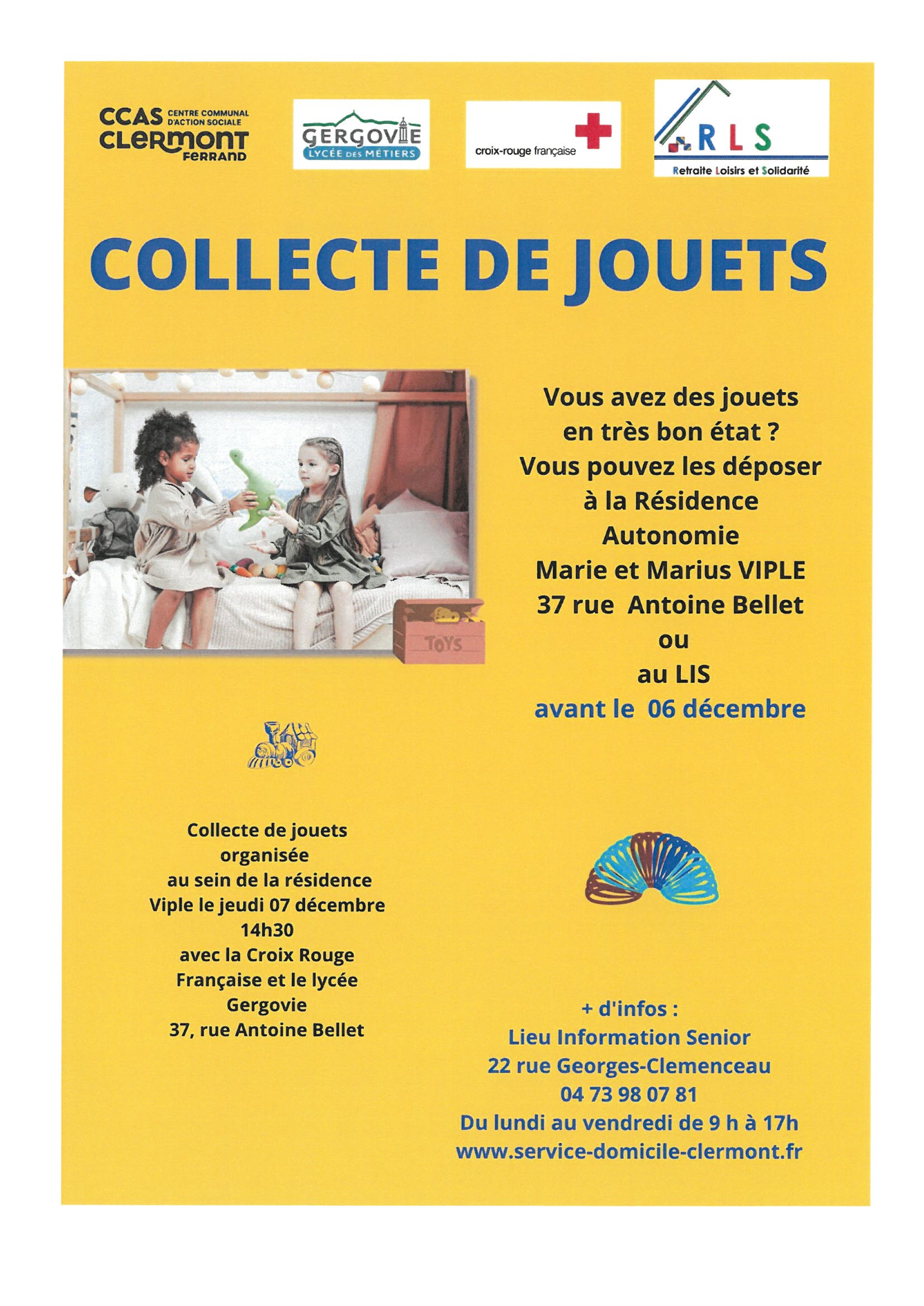 COLLECTE DE JOUETS AVANT LE 06122023