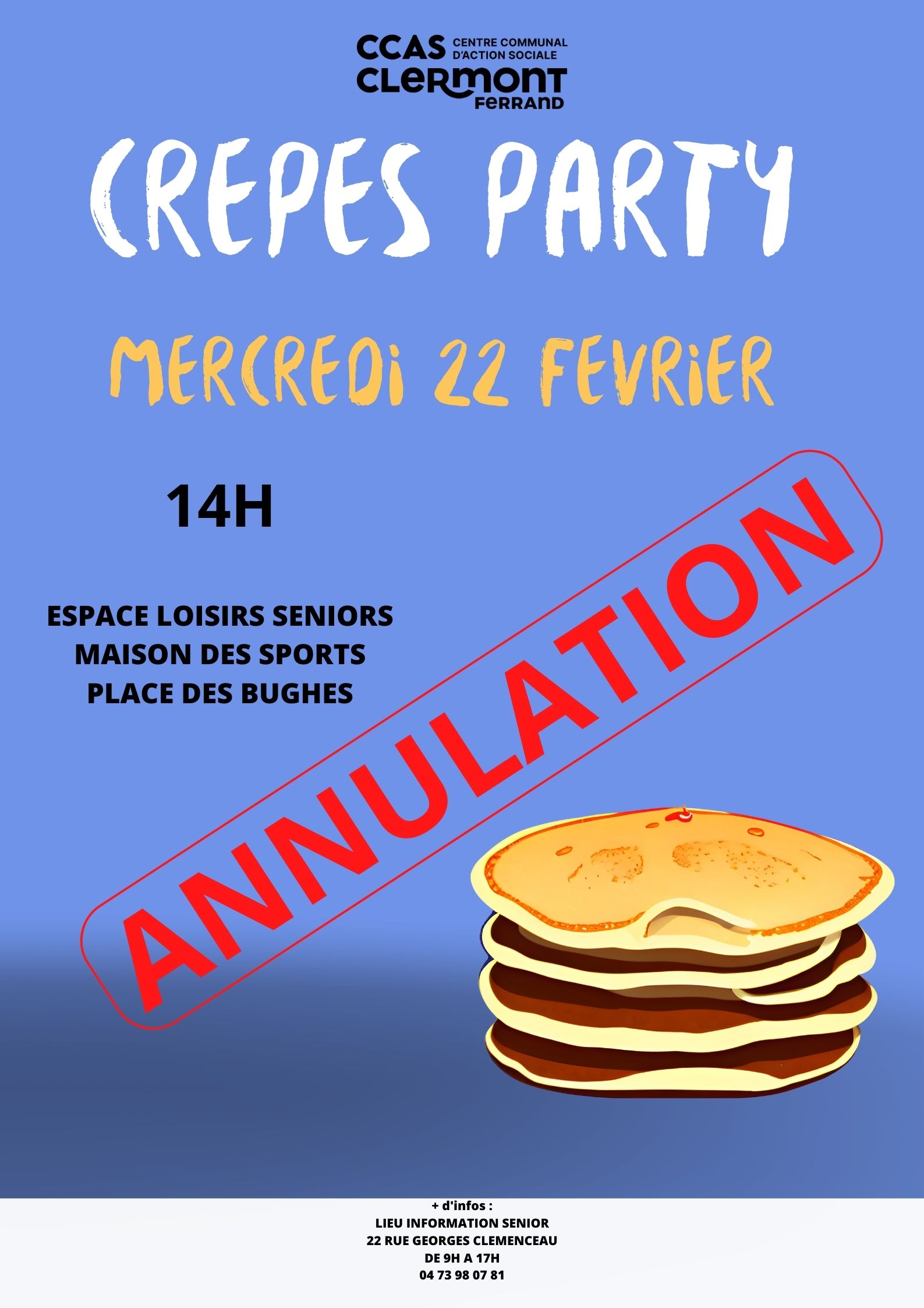 CREPES PARTY ANNULATION