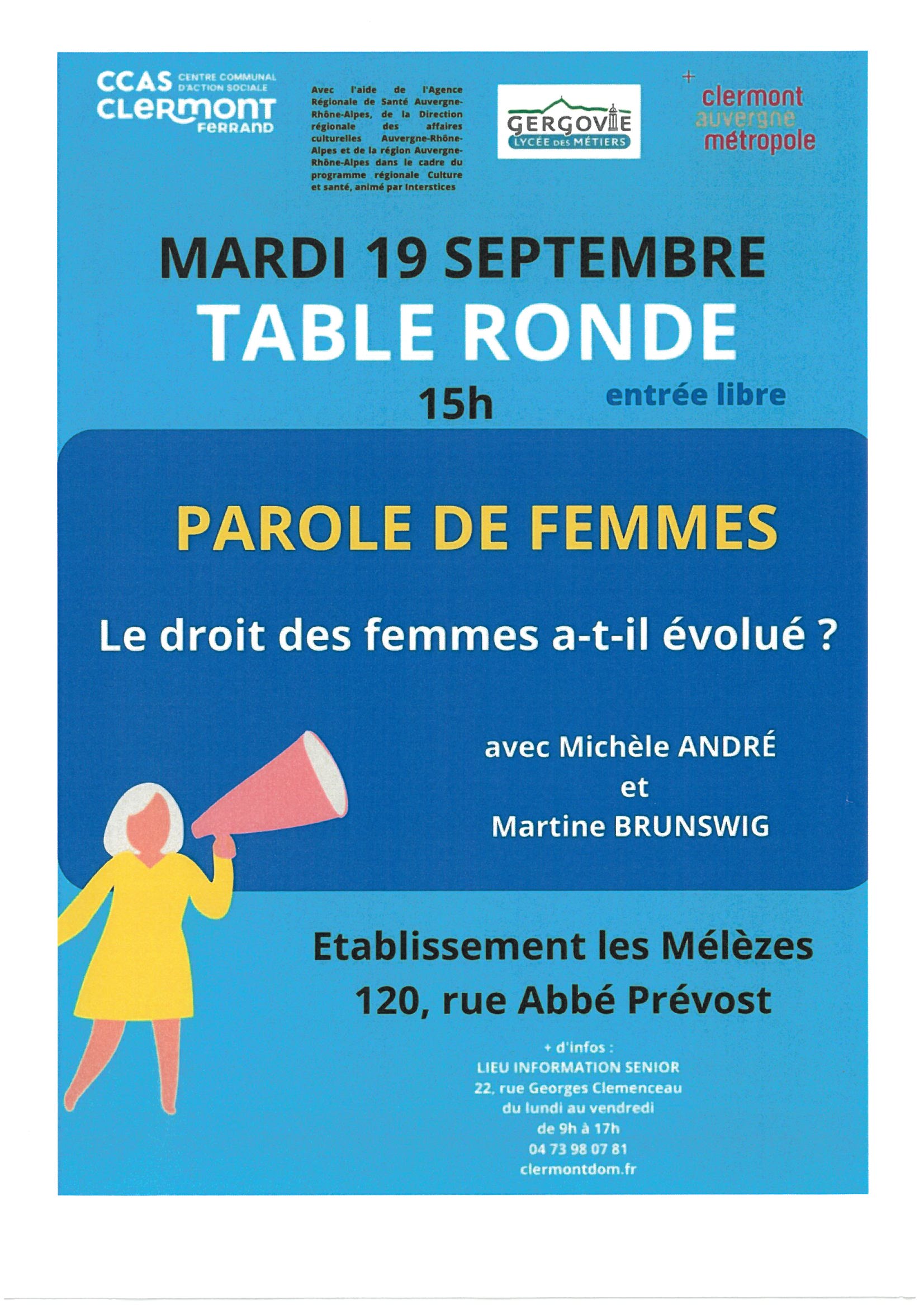TABLE RONDE 19092023
