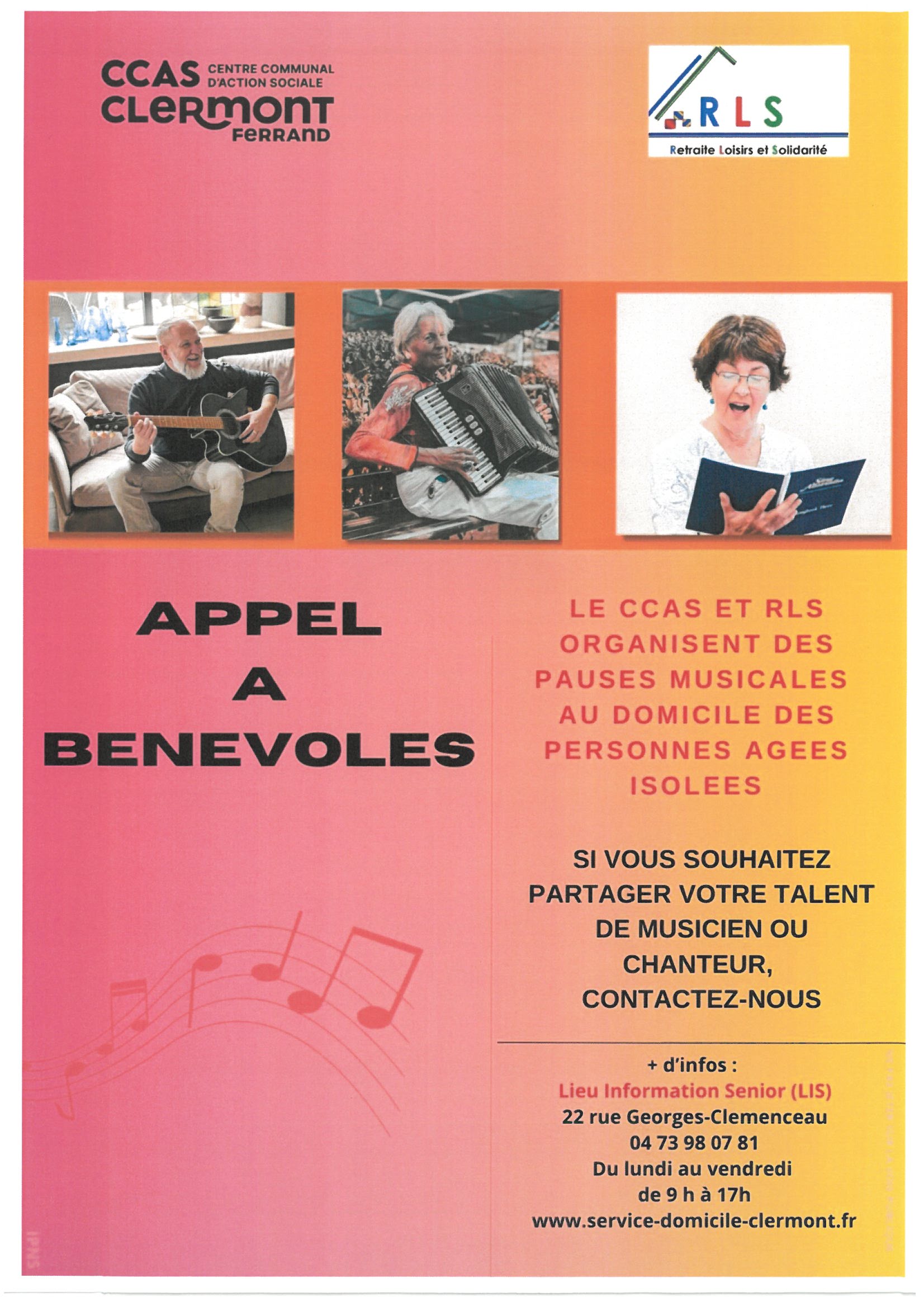 BENEVOLAT PAUSES MUSICALES